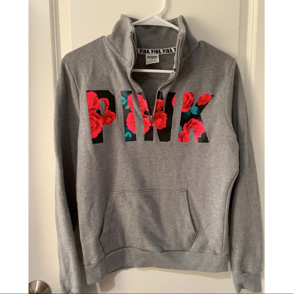 PINK half zip - small
